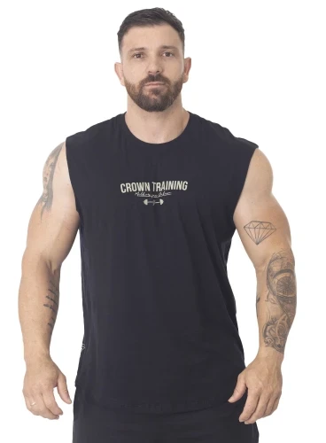 Regata Crown Training Japonesa Viciado no Pump Preto Produto Regata Crown Training Japonesa Viciado no Pump Preto