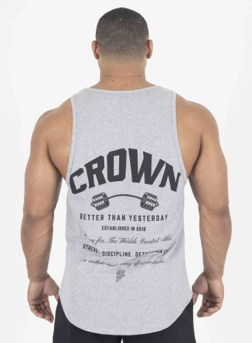 Produto Regata Masculina Cinza Dumbbell Crown Training 