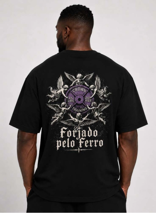 Produto Camiseta Oversized Forjado Preta