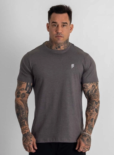 Camiseta Crown Training Minimalist Mescla Black