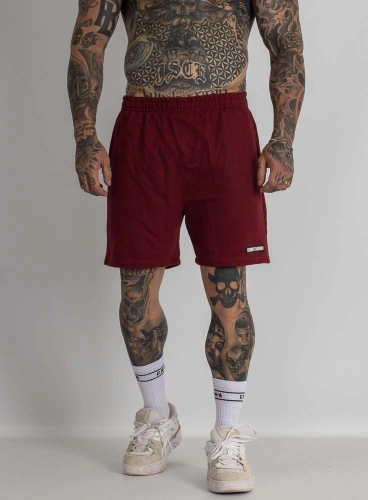 Bermuda de Moletom Crown Curta Bordô