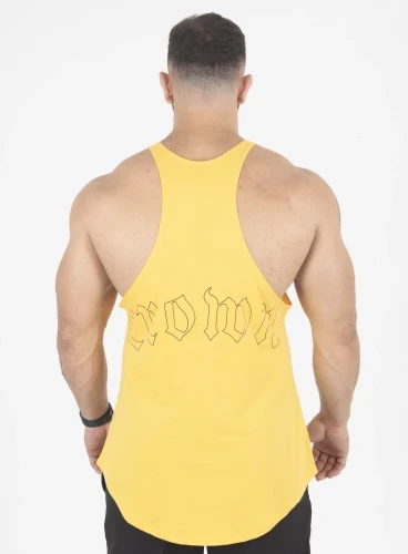 Regata Cavada Crown Fire Amarelo Produto Regata Cavada Crown Fire Amarelo