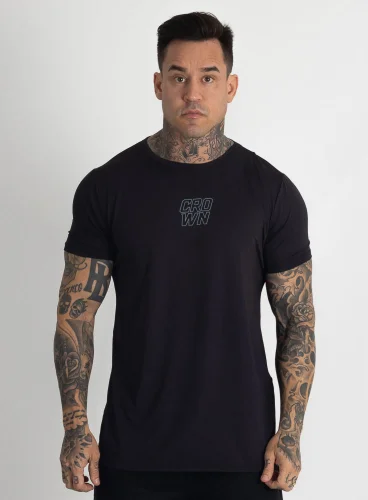 Camiseta Crown Polytech Static Preto Produto Camiseta Crown Polytech Static Preto