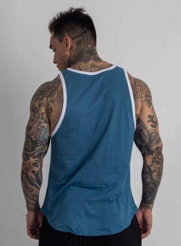 Regata Crown Tradicional Bordada Origin Azul Claro Produto Regata Crown Tradicional Bordada Origin Azul Claro