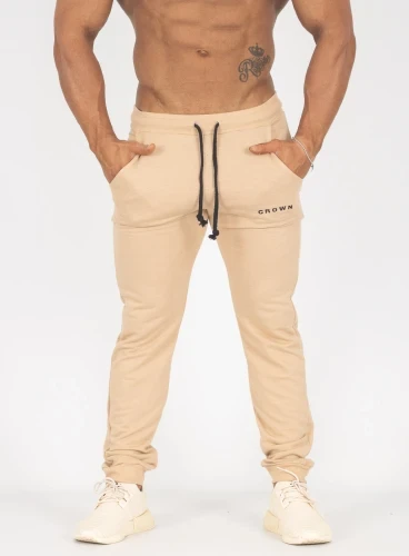 Produto Calça Crown Training Moletom Dark Bege 