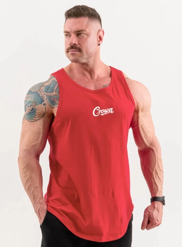 Regata Crown Training Long OldStyle Vermelha