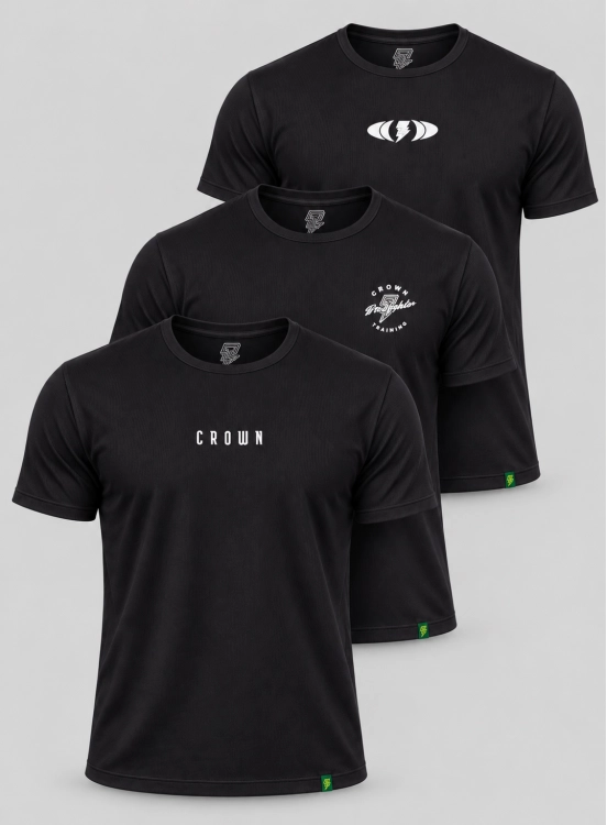 Kit Crown 3 Camisetas Polytech Produto Kit Crown 3 Camisetas Polytech