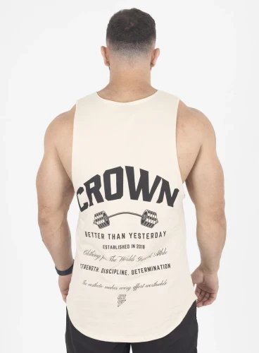 Produto Regata Crown Tank Dumbbell Creme 