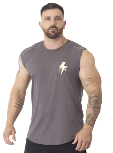 Produto Regata Japonesa Grafite Raio Crown Training