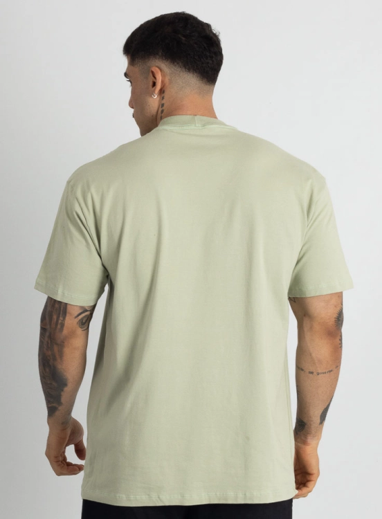 Camiseta Oversized Mid Logo Verde Claro Produto Camiseta Oversized Mid Logo Verde Claro