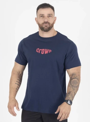 Camiseta Crown Training Bubble  Azul Marinho 