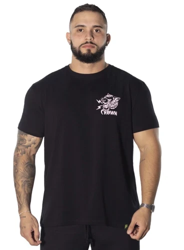 Camiseta  Crown Training Tigre  Preto 
