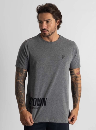 Camiseta Crown Training Trad Mescla Black