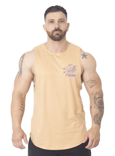 Regata Crown Tank Tigre  Bege 
