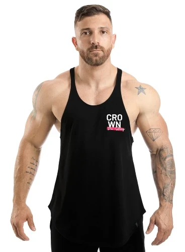 Regata Cavada Crown Training Strong Preta Produto Regata Cavada Crown Training Strong Preta