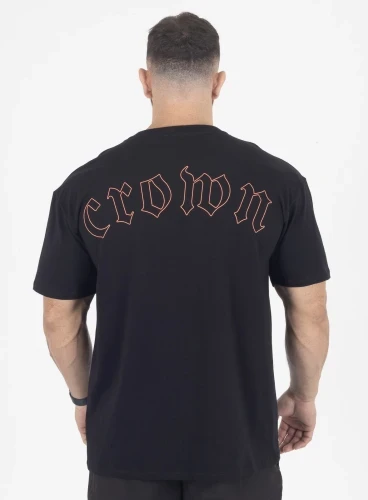 Camiseta Oversized Preta Fire Crown Training Produto Camiseta Oversized Preta Fire Crown Training