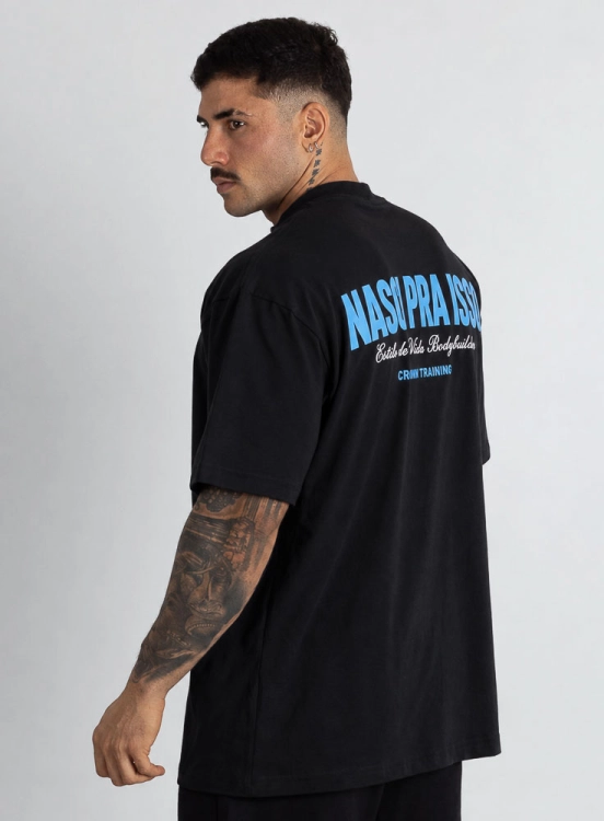 Camiseta Oversized Nasci Preto Produto Camiseta Oversized Nasci Preto