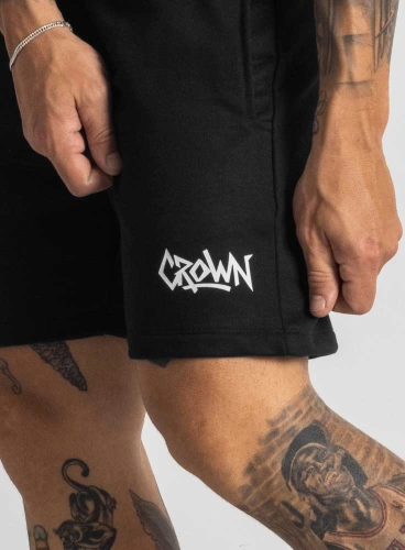 Bermuda Moletom Preta Curta Graffs Crown Training Produto Bermuda Moletom Preta Curta Graffs Crown Training
