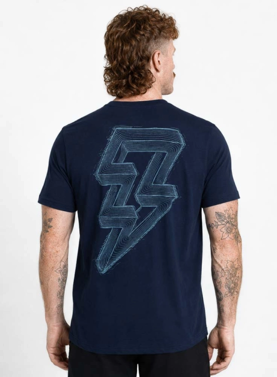 Produto Camiseta Crown Training Static Bold Azul Marinho