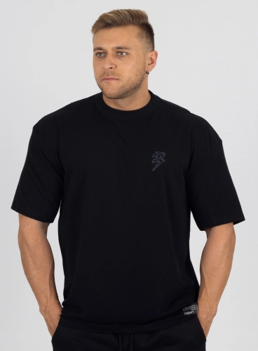 Camiseta Oversized Preta Arame Farpado
