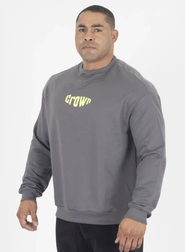 Blusa de Moletom Oversized Crown Training Bubble Produto Blusa de Moletom Oversized Crown Training Bubble