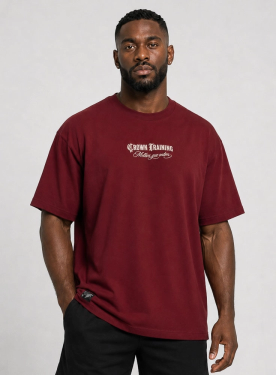 Camiseta Oversized Cultura Bordô Produto Camiseta Oversized Cultura Bordô