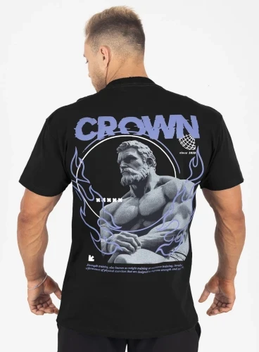 Camiseta Oversized Preta Greek