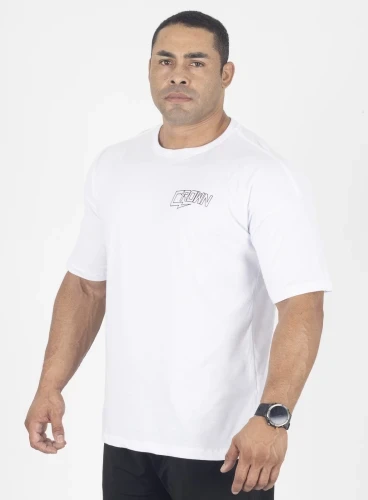 Camiseta Branca Over Spark  Camiseta Branca Over Spark