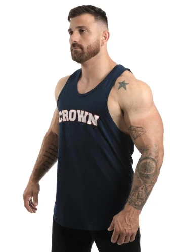 Regata Masculina Azul Marinho Old School Crown Training Produto Regata Masculina Azul Marinho Old School Crown Training