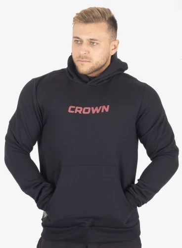 Moletom Crown Capuz Standard  Preto 