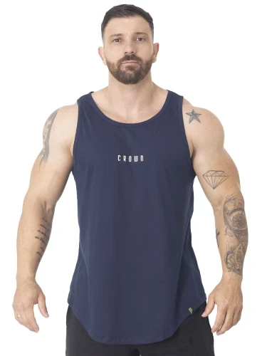 Regata Crown Training Long Trust  Azul Marinho 