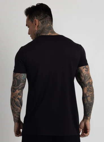 Camiseta Crown Polytech White Form Preta Produto Camiseta Crown Polytech White Form Preta