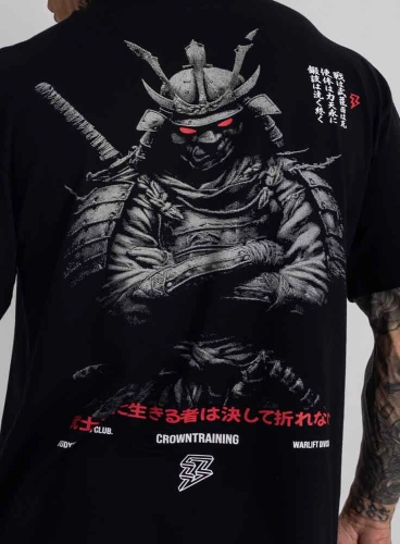 Camiseta Oversized Warlift Bushido Preta Produto Camiseta Oversized Warlift Bushido Preta