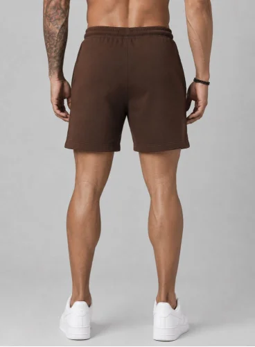 Bermuda Crown Moletom Curta Raio Bordada Marrom Produto Bermuda Crown Moletom Curta Raio Bordada Marrom