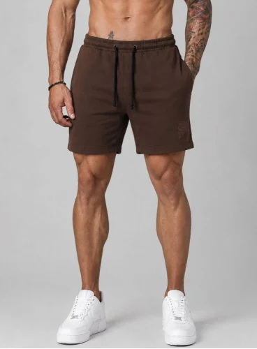 Bermuda Crown Moletom Curta Raio Bordada Marrom Produto Bermuda Crown Moletom Curta Raio Bordada Marrom