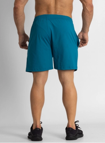 Produto Bermuda Masculina Azul Pavão Original Poliamida Crown Training