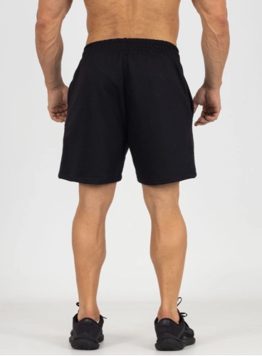 Produto Bermuda Moletom Preta Curta Pantera Crown Training