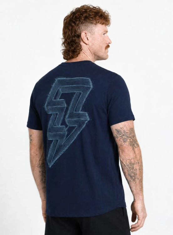 Produto Camiseta Crown Training Static Bold Azul Marinho