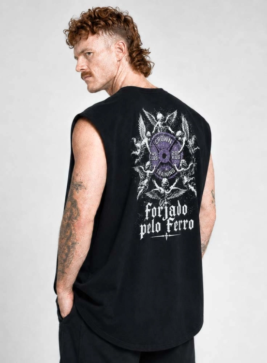Produto Regata Crown Japonesa Forjado Preta
