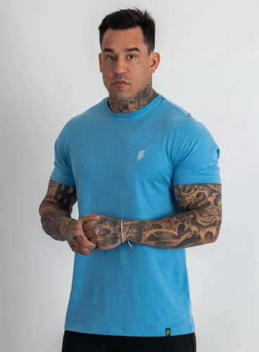 Camiseta Crown Training Minimalist Mescla Azul