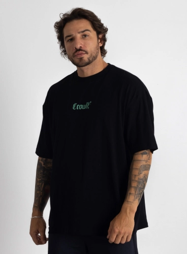 Camiseta Oversized Preta Angel Produto Camiseta Oversized Preta Angel