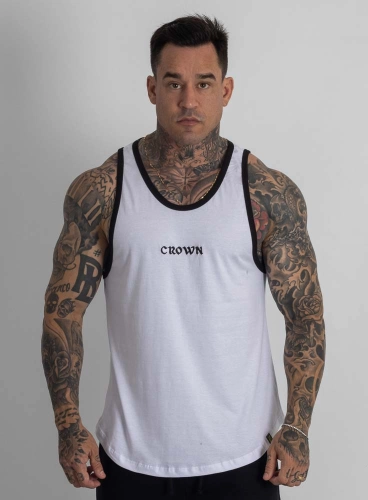 Regata Crown Tradicional Bordada Origin Branca