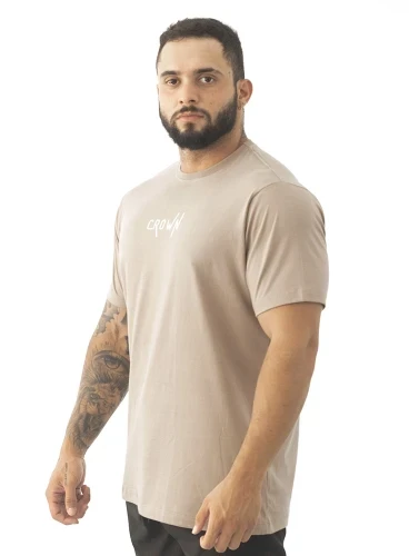 Camiseta Crown Training Areia