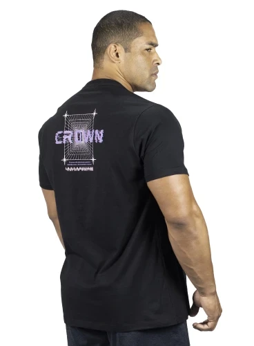 Camiseta Crown Training Trad Preta Strong