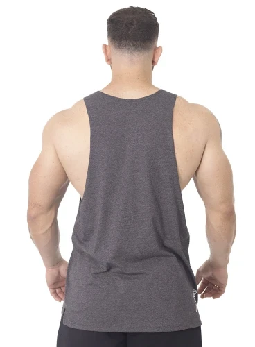 Produto Regata Crown Corte Laser Bodybuilder Mescla Black