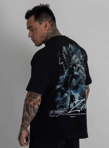 Camiseta Oversized Deuses Zeus Preta Produto Camiseta Oversized Deuses Zeus Preta