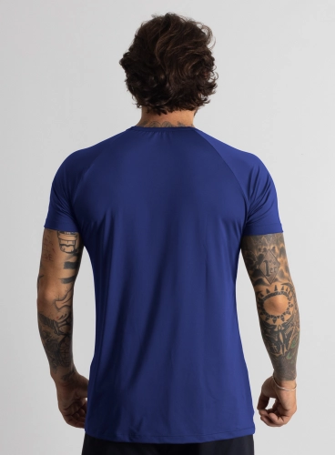 Produto Camiseta Crown Dry Fit Lisa Azul Bic