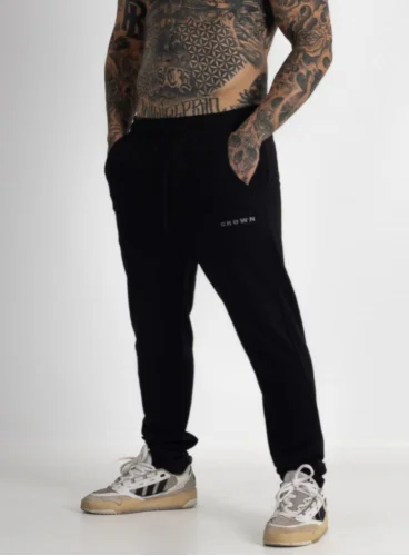 Calça Crown Training Moletom Dark Preto 