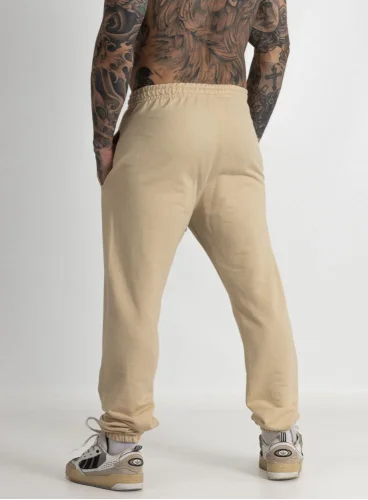 Calça Crown Training Moletom Slim Dark Creme Produto Calça Crown Training Moletom Slim Dark Creme