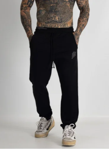 Calça de Moletom Crown Training  Raio Preta 